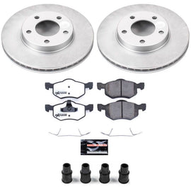Power Stop 01-07 Ford Escape Front Z36 Coated Truck & Tow Brake Kit