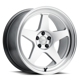 Kansei K12H KNP 18x8.5in / 5x112 BP / 35mm Offset / 66.56mm  Bore - Hyper Silver Machined Lip