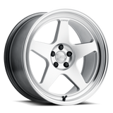 Kansei K12H KNP 17x8in / 5x114.3 BP / 35mm Offset / 73.1mm  Bore - Hyper Silver