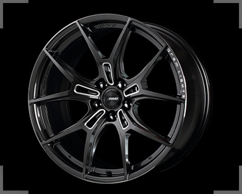 Gram Lights 57FXZ 19x8.0 +45 5x100 Super Dark Gunmetal and Machining Rim Edge DC Wheel