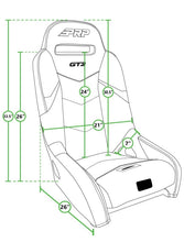 Load image into Gallery viewer, PRP Honda Talon GT3 Suspension Seats Kit (Pair) - Black