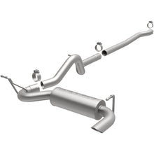 Load image into Gallery viewer, MagnaFlow 12-14 Jeep Wrangler 4dr Single Straight Rear P/S Exit Stainless C/B Performance Exhaust