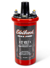 Load image into Gallery viewer, Edelbrock Ignition Coil - Electric Oil Filled - .70 PR Red w/ Black Top