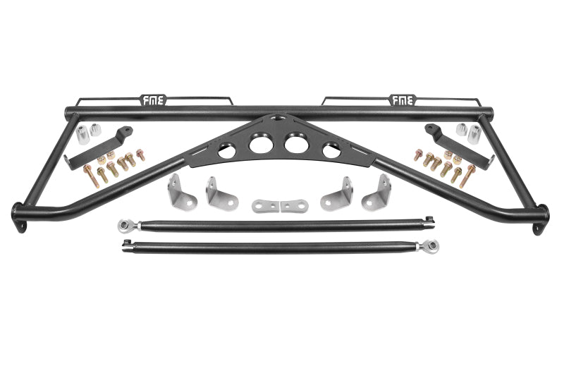 BMR 15-20 Ford Mustang Harness Bar - Black Hammertone