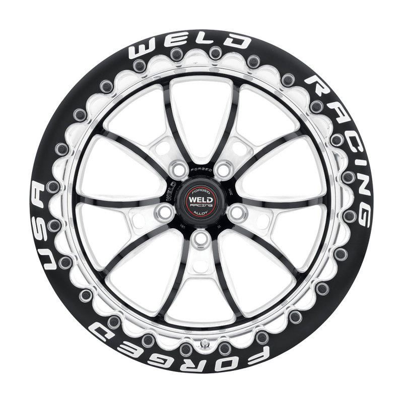Weld RT-S S80 15x10 / 5x115 BP / 6.5in BS Black Wheel - Black Single Beadlock MT