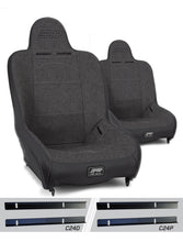 Load image into Gallery viewer, PRP Premier High Back Suspension Seats Kit for 03-06 Jeep Wrangler TJ (Pair) - Gray