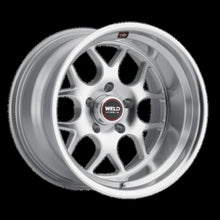 Load image into Gallery viewer, Weld Solana 22x10.5 / 5x127 BP / ET13 / 78.1mm Bore - Gloss Silver Machined Wheel