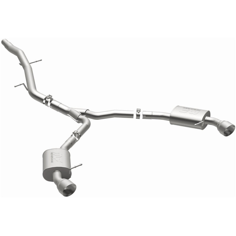 MagnaFlow CatBack 18-19 Audi A5 Dual Exit Polished Stainless Exhaust - 3in Main Piping Diameter