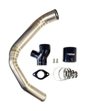 Load image into Gallery viewer, Torque Solution 15-21 Subaru WRX Top Mount Charge Pipe - Titanium Brushed / Raw