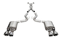 Load image into Gallery viewer, Corsa 20-22 Ford Mustang GT500 3.0in Dual Rear Exit Catback w/ Twin 5.0in Polish Slash Cut Pro Tips