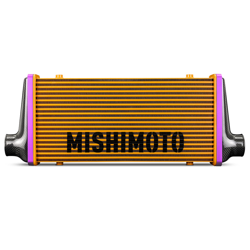 Mishimoto Universal Carbon Fiber Intercooler - Matte Tanks - 600mm Black Core - S-Flow - G V-Band