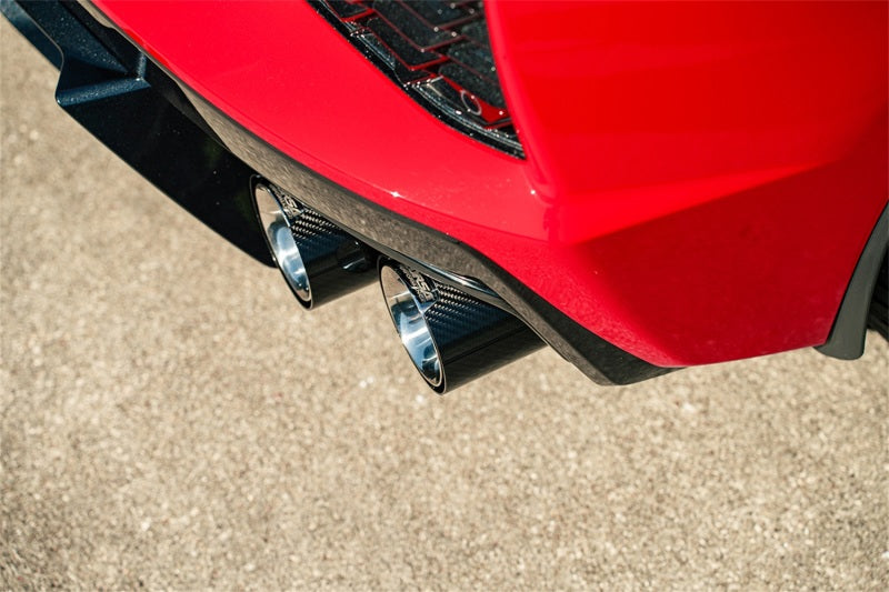 Corsa 2020-25 Chevrolet Corvette C8 RWD 4.5in Carbon Fiber Polished Tip Kit (For Corsa Exhaust Only)