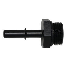 Load image into Gallery viewer, DeatschWerks 10AN ORB Male to 5/16in Male EFI Quick Connect Adapter - Anodized Matte Black