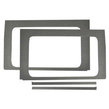 Load image into Gallery viewer, DEI 18-23 Jeep Wrangler JL 4-Door Boom Mat Rear Side Window Trim - 4 Piece - Gray Leather Look