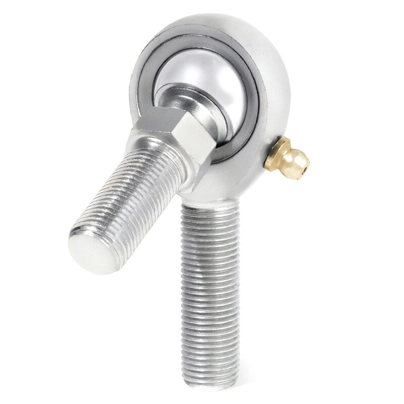QA1 H Series 3-Pc Rod End - Male/Right Hand - .375in Bore x 3/8-24 w/Stud & Zerk - Alloy Steel
