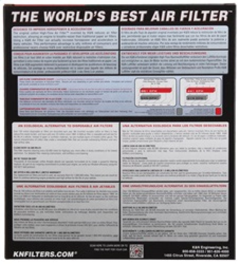 K&N Replacement Air Filter 12 BMW 320i/328i 2.0L