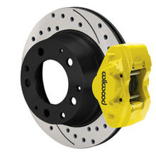 Load image into Gallery viewer, Wilwood 84-89 Porsche 911 D31 11.42in. Rear Brake Kit w/ Flex Lines - Drilled Rotors (Yellow)