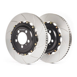 GiroDisc 12-17 Mercedes-Benz SL63 (R231 Excl CCM) Dimpled & Slotted Rear Rotors