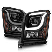 Load image into Gallery viewer, Anzo 15-17 GMC Yukon/Yukon XL Projector Headlights Black Housing/Clear Lens (w/ Light Bars)