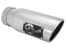Load image into Gallery viewer, aFe MACH Force-Xp Universal Exhaust Tip 3-1/2 IN Inlet x 4-1/2 IN Outlet x 12 IN L- Polished Tip