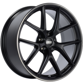 BBS CI-R 20x11.5 5x112 ET40 Satin Black Polished Rim Protector Wheel -82mm PFS/Clip Required