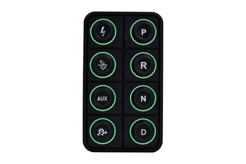 AEM EV 8 Button Keypad CAN Based Programmable Backlighting