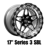 Belak 17x10 / 5x112 BP / 7in BS / Series 3 Wheel - Single Beadlock (Req Spacer/Extended Studs)