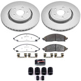 Power Stop 22-24 Jeep Grand Cherokee Front Z36 Coated Truck & Tow Brake Kit