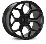 Vossen x Novitec NL5-5L 22x12.5in - 5x120 BP - ET34 - Satin Black Lamborghini Revuelto Rear Wheel