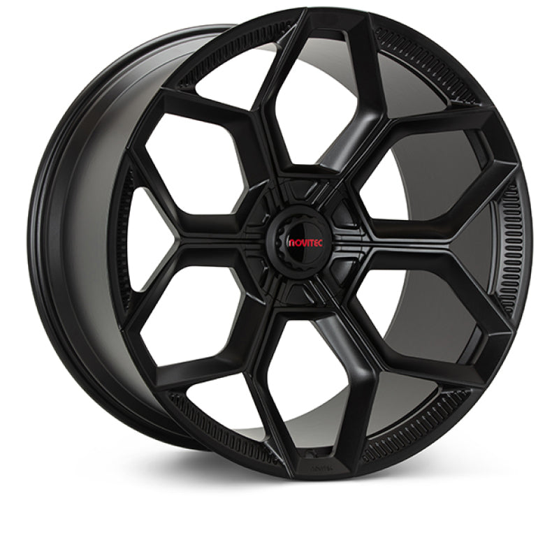 Vossen x Novitec NL5-5L 22x12.5in - 5x120 BP - ET34 - Satin Black Lamborghini Revuelto Rear Wheel