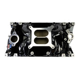 Edelbrock RPM Air-Gap Manifold for Small-Block Chevy Vortec - Black Plasma Finish