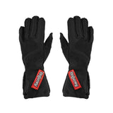 RaceQuip 356 Series 2 Layer Nomex Outseam Race Gloves SFI 3.3 / 5 All Black Large