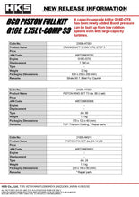 Load image into Gallery viewer, HKS BCD Piston Kit G16E 1.75L L-Comp S3 D88