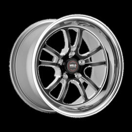 Weld S70 RT-S 17x9in / 5x112 BP / 6.2in. BS - Black Center - Polished Shell Wheel