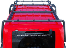 Load image into Gallery viewer, MBRP 07-10 Jeep Wrangler JK Front Roof Rack Extension (2 Door) Black Coated