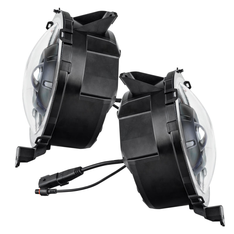Oracle Oculus Bi-LED Projector Headlights for Jeep JL/Gladiator JT - Satin Silver - 5500K NO RETURNS