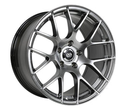 Enkei Raijin 18x8 42mm Offset 5x120 Bolt Pattern 72.6 Bore Diameter Hyper Silver Wheel