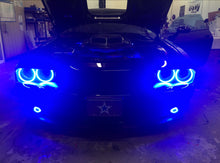 Load image into Gallery viewer, Oracle 15-21 Dodge Challenger Waterproof LED Fog Light Halo Kit - ColorSHIFT NO RETURNS