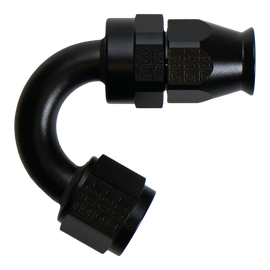 DeatschWerks 8AN Female Flare Swivel (Incl Ferule/Olive) 150-degree Hose End PTFE