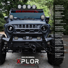 Load image into Gallery viewer, Go Rhino Xplor Blackout Series Sgl Row LED Light Bar (Side/Track Mount) 31.5in. - Blk