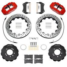 Load image into Gallery viewer, Wilwood 99-02 Nissan Skyline Superlite 6R Front BBK w/ 12.88in Slotted Rotors &amp; Flexlines - Red