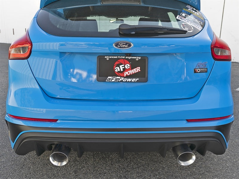 aFe Takeda 3in 304 SS Axle-Back Exhaust System w/ Polished Tip 16-18 Ford Focus RS 2.3L (t)