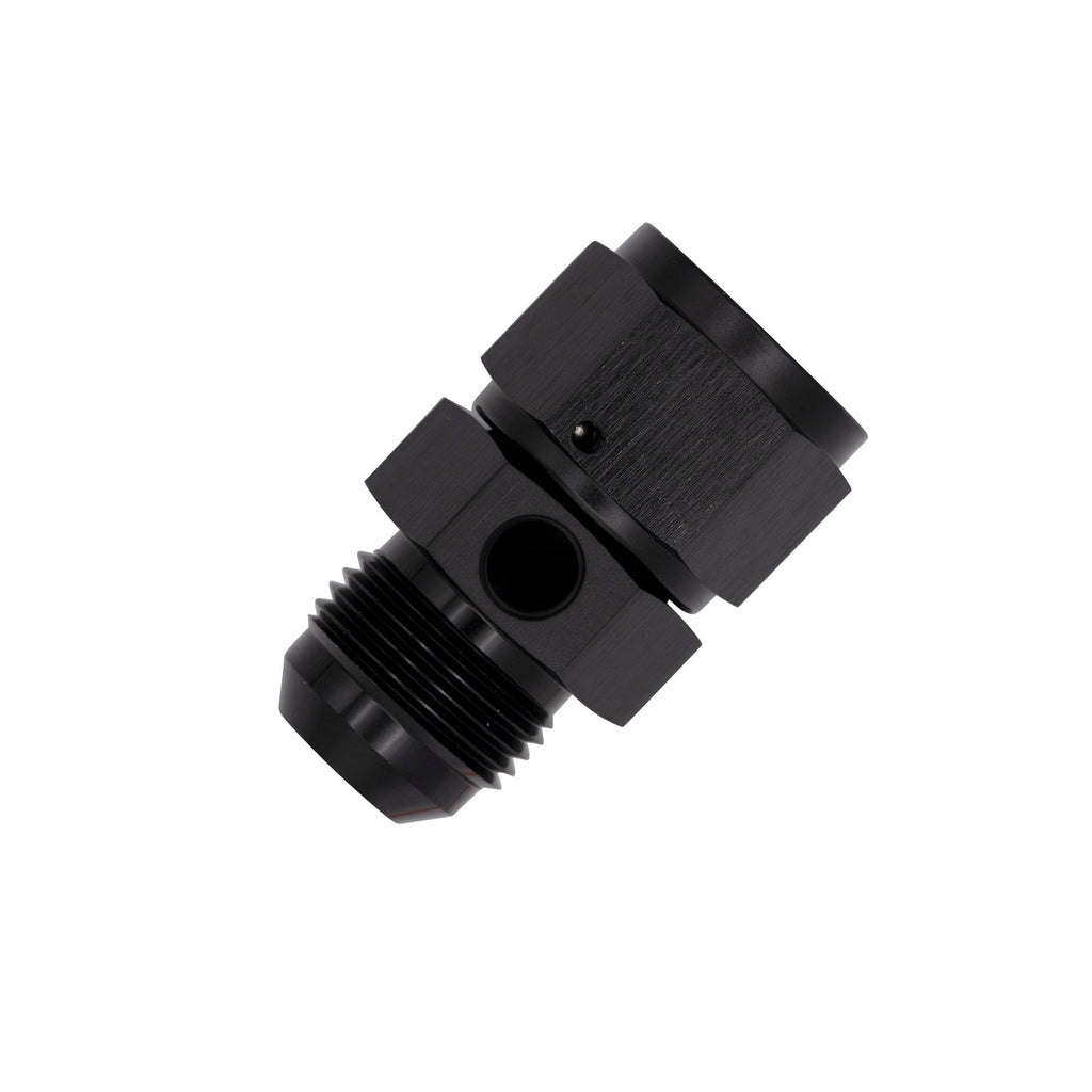 Flo Supply 6AN Female To Male Swivel Adapter with Dual 1/8"NPT Ports