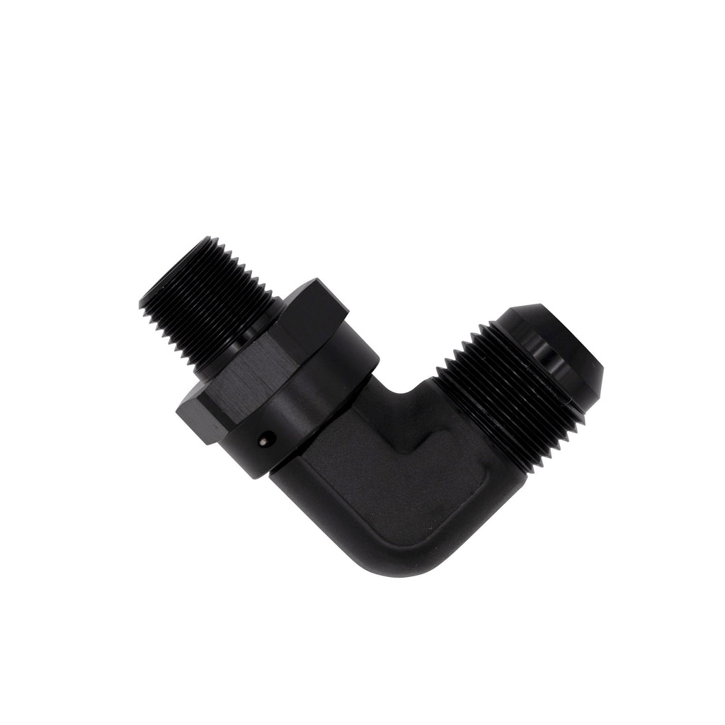 Flo Supply 3/4" NPT 90 Degree Male To 12AN Male Swivel Adapter