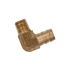 Load image into Gallery viewer, Flo Supply 1/4" NPT x 1/2" Hose Barb 90 Degree Fitting - Male/Male