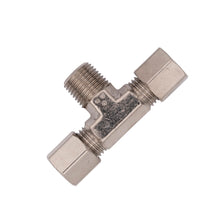 Load image into Gallery viewer, Flo Supply 1/8" NPT x 3/16" Compression x 3/16" Compression Branch Tee Fitting