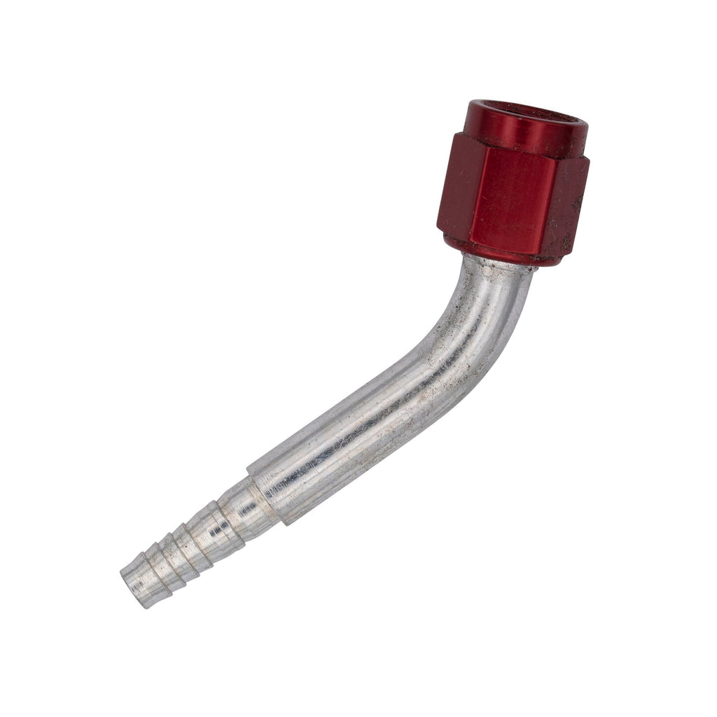Flo Supply 45 Degree 4AN Race Hose End Assembly - 3AN Red Tube Nut