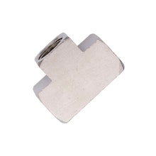 Load image into Gallery viewer, Flo Supply 3/8" NPT x 3/8" NPT x 3/8" NPT Tee Fitting - Female/Female/Female (Flat Bar Stock)