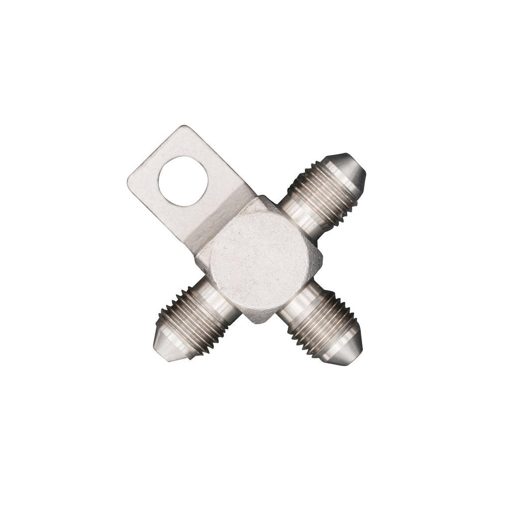 Flo Supply 3AN Male Tee Block With Mounting Tab