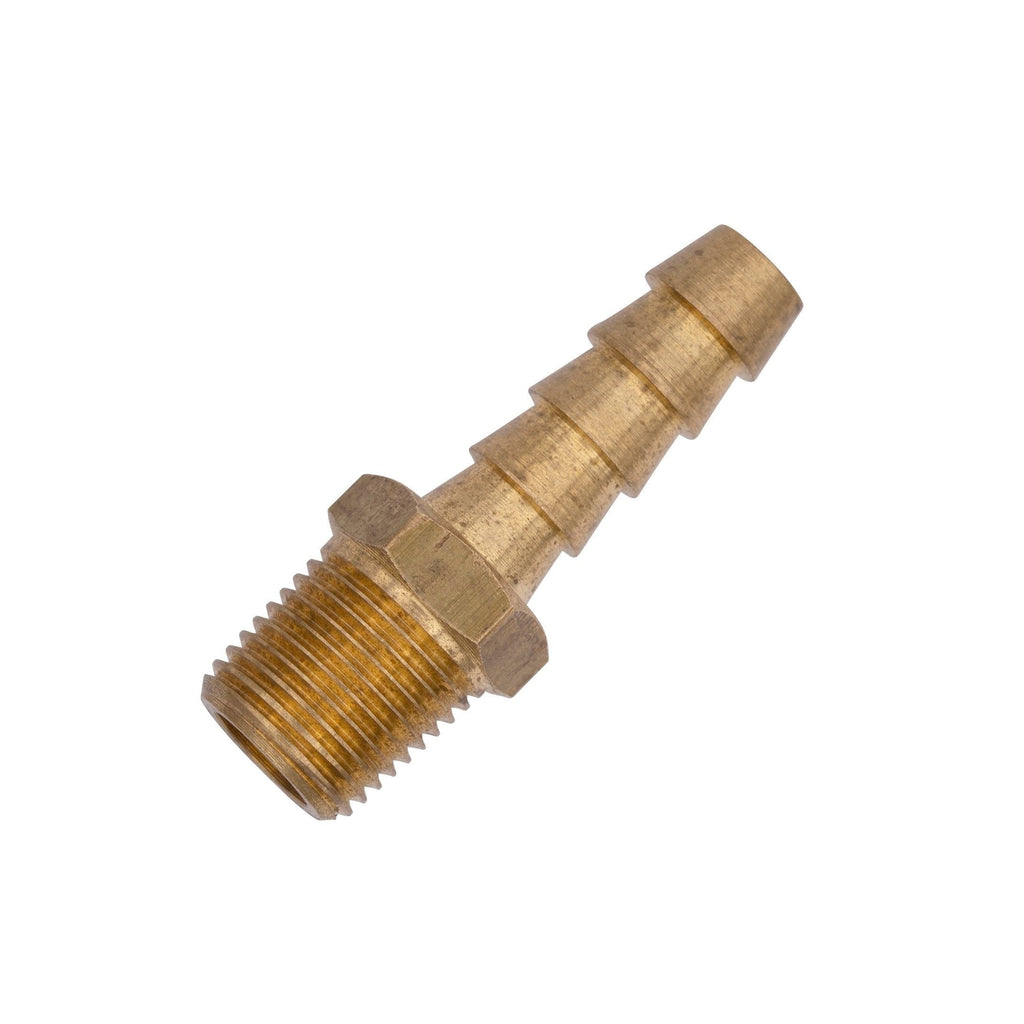 Flo Supply 1/8" NPT x 1/4" Hose Barb Straight Fitting - Male/Male